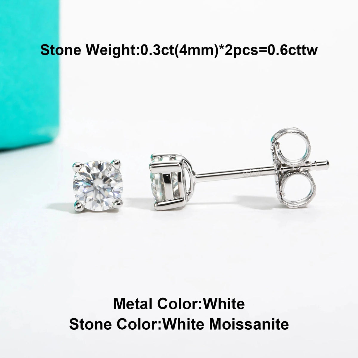Boucle d’oreille Clou Diamant - vue 5