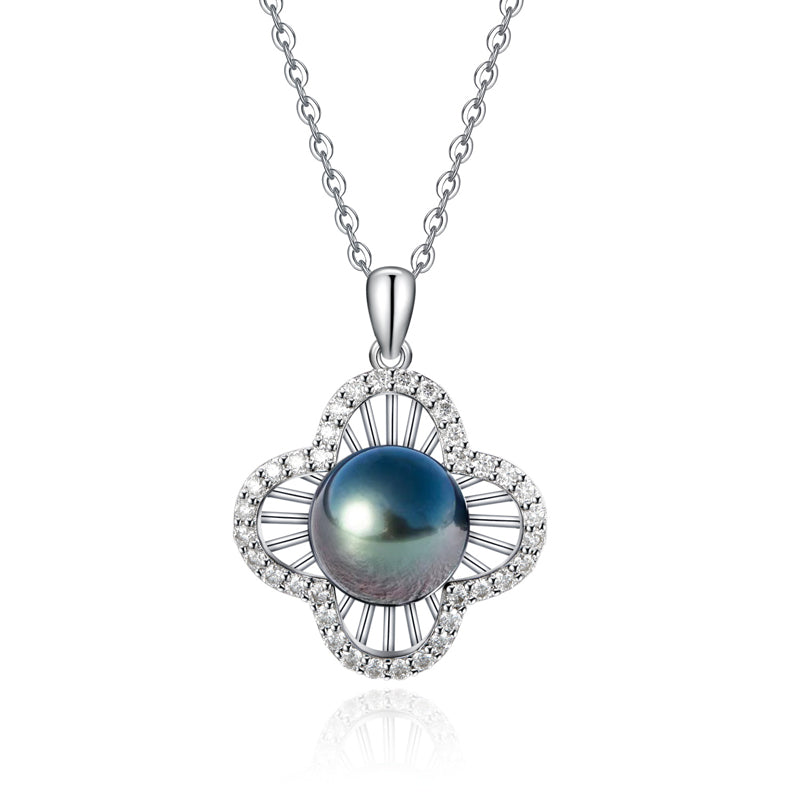 Pendentif Perle Noire de Tahiti - vue 1