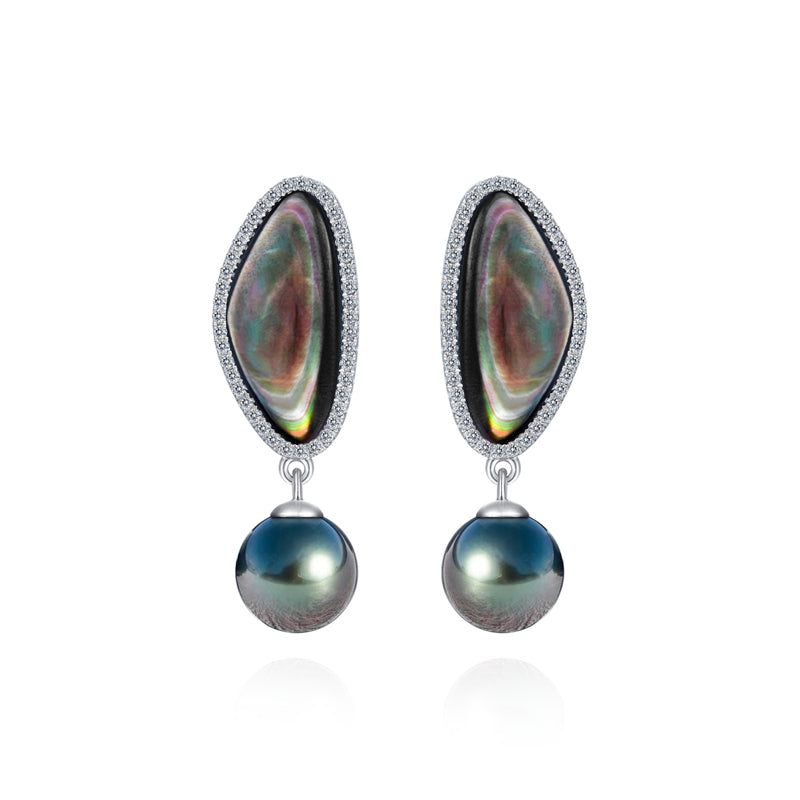 Boucle d’oreille Perle de Culture de Tahiti - vue 1