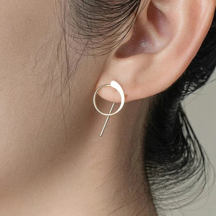 Boucle d’oreille Doré - vue 1