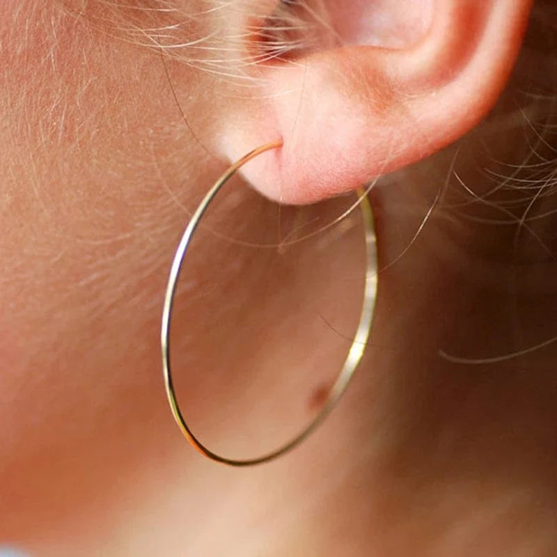 Boucle d’oreille créoles Or - vue 1