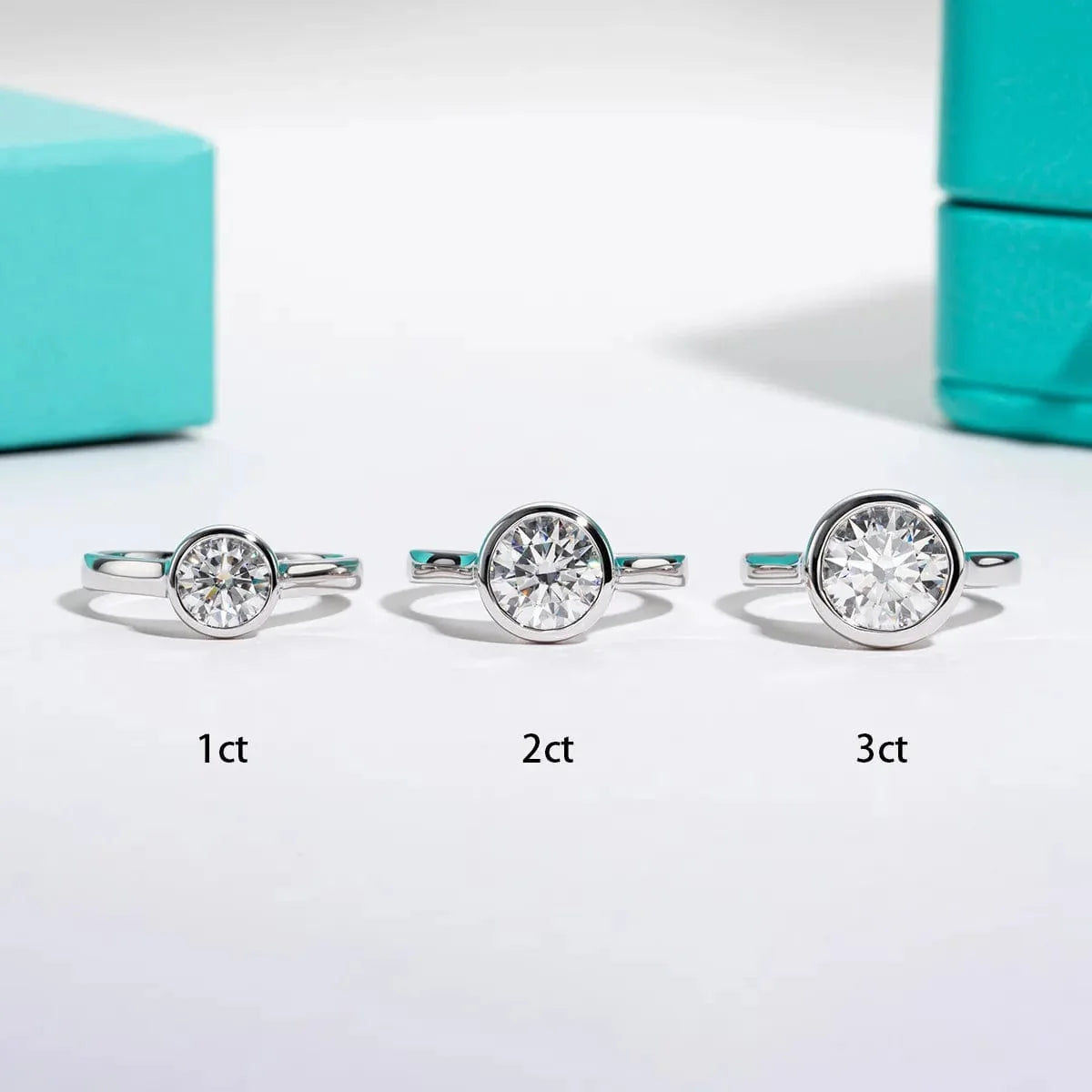 Bague de Fiançailles Saphir Bleu - vue 3