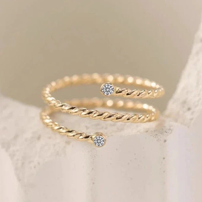 Bague de Fiançaille en Or - vue 3