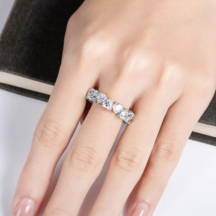 Bague de Mariage Argent - vue 1