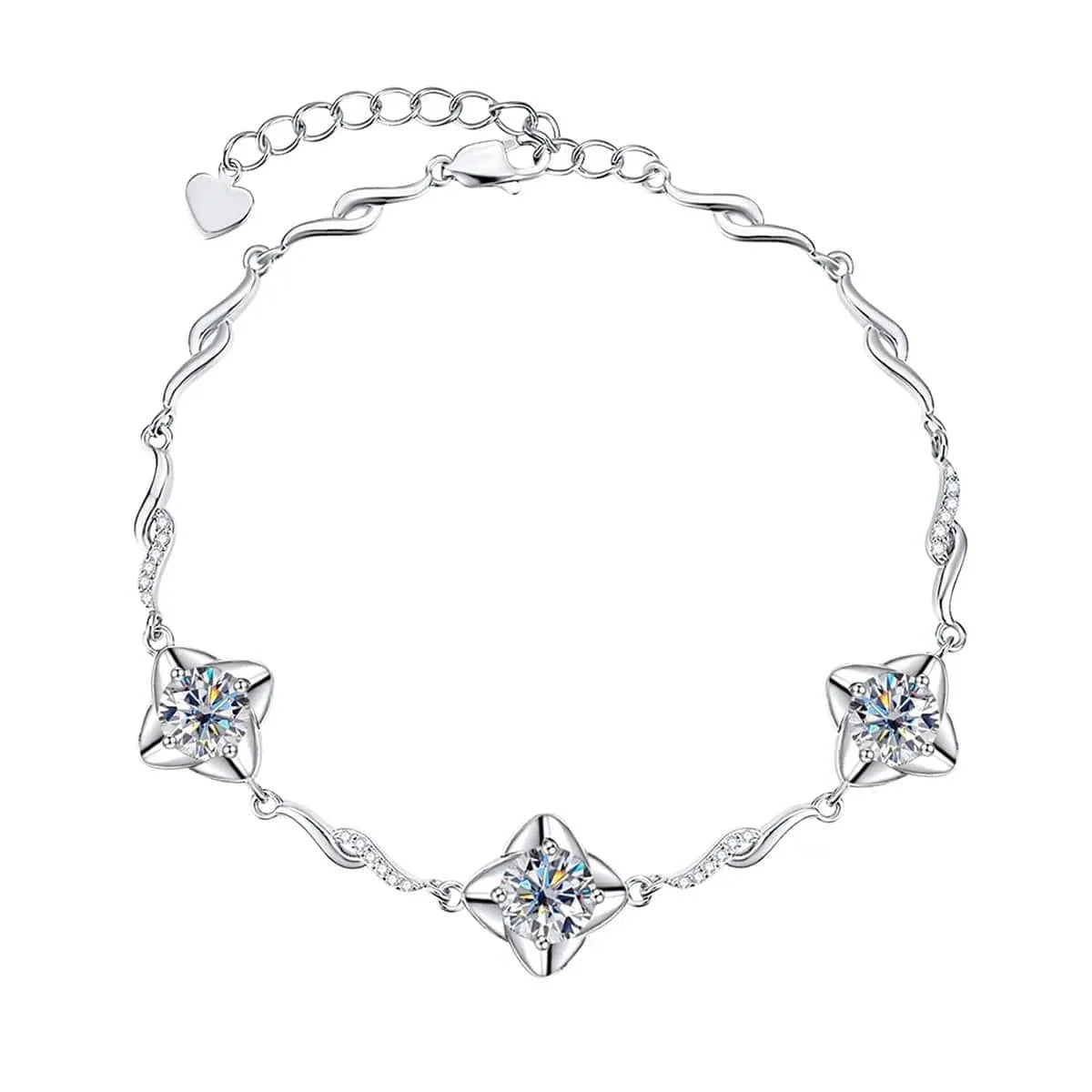 Bracelet Argent Diamant Femme - vue 1
