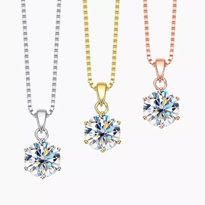Collier Diamant Solitaire - vue 1