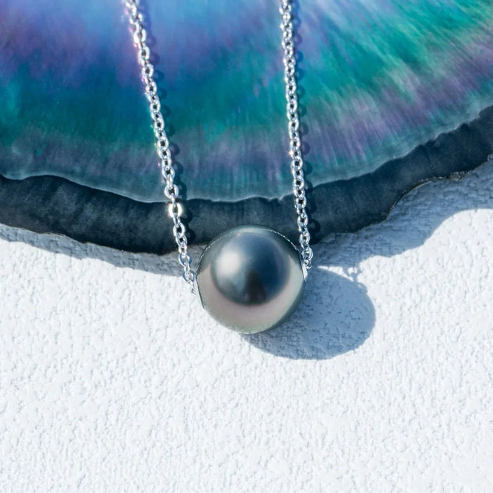 Collier ras de Cou Perle de Tahiti - vue 1