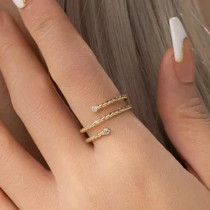 Bague de Fiançaille en Or - vue 1