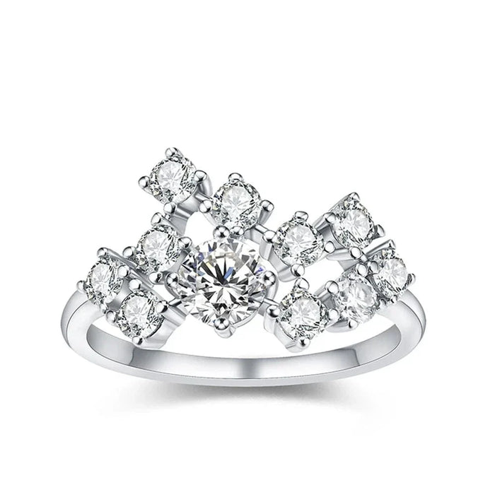 Bague de Fiançaille Femme Or Blanc - vue 1