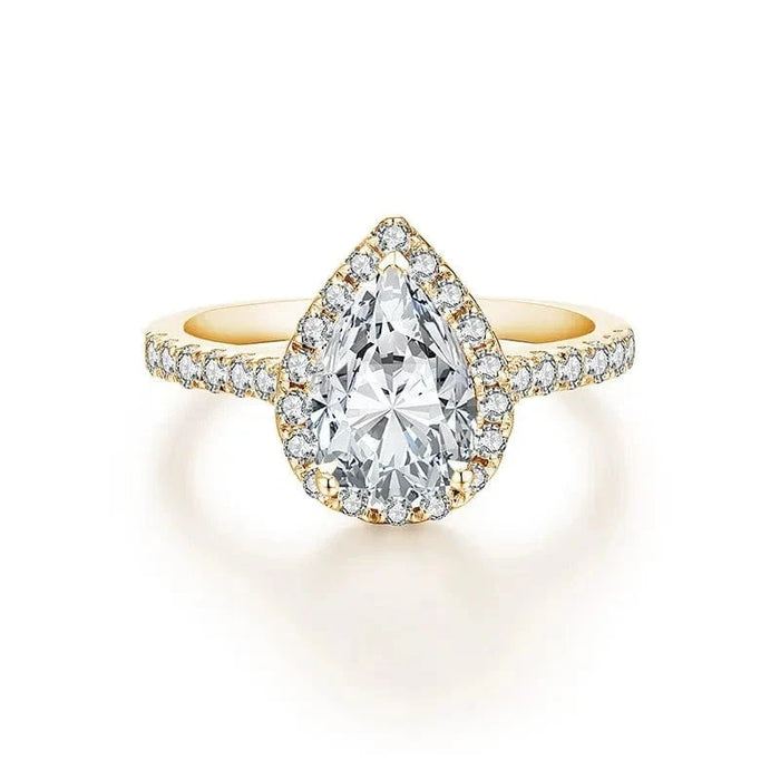 Bague de Fiançaille Or Blanc Diamant - vue 1