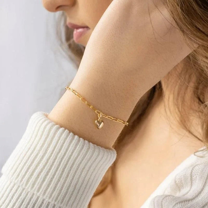 Bracelet Coeur Or - vue 1