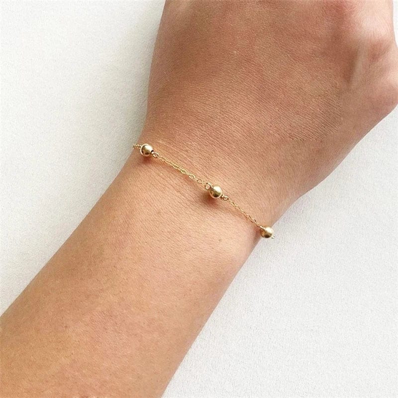 Bracelet Boule Or - vue 1