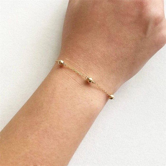 Bracelet Boule Or - vue 1