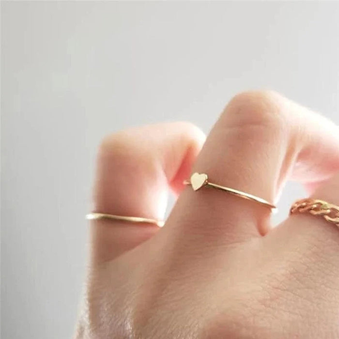 Bague Coeur Or - vue 1