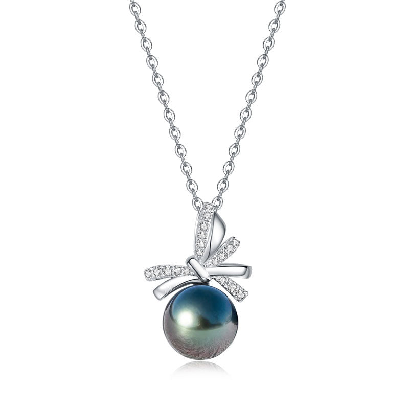 Pendentif Argent Perles Tahiti - vue 1