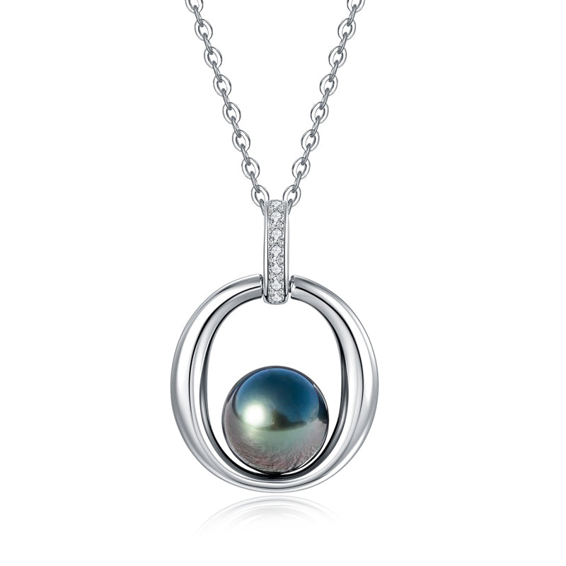 Pendentif Perle Noire Tahiti - vue 1