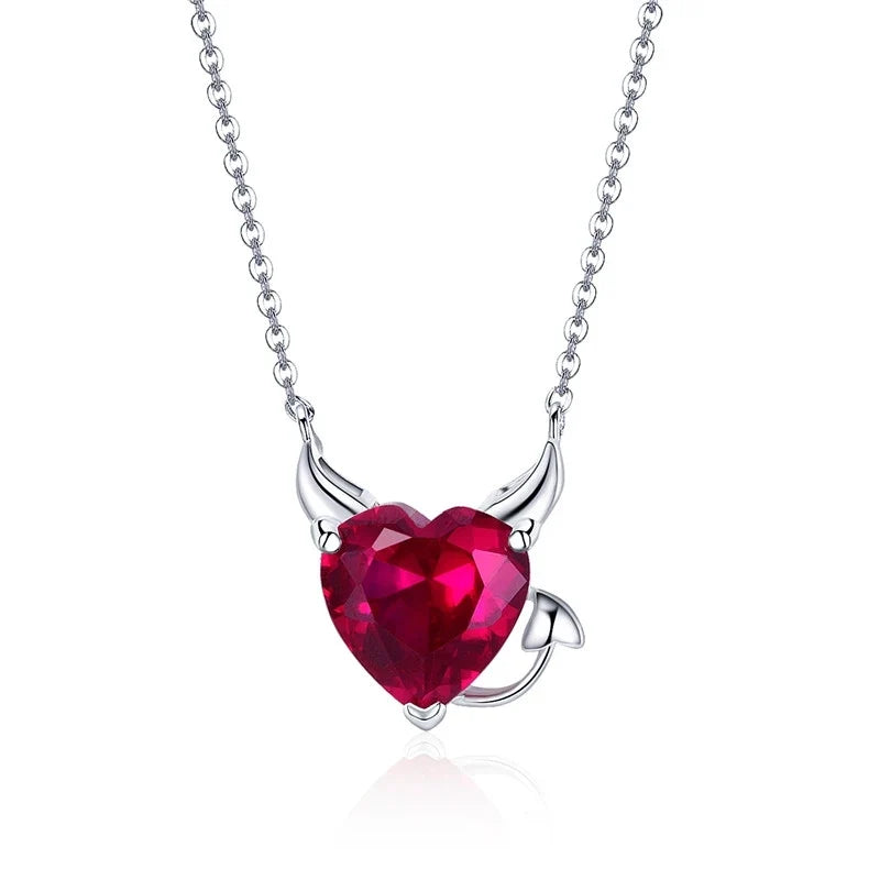 Pendentif Coeur Rouge - vue 7