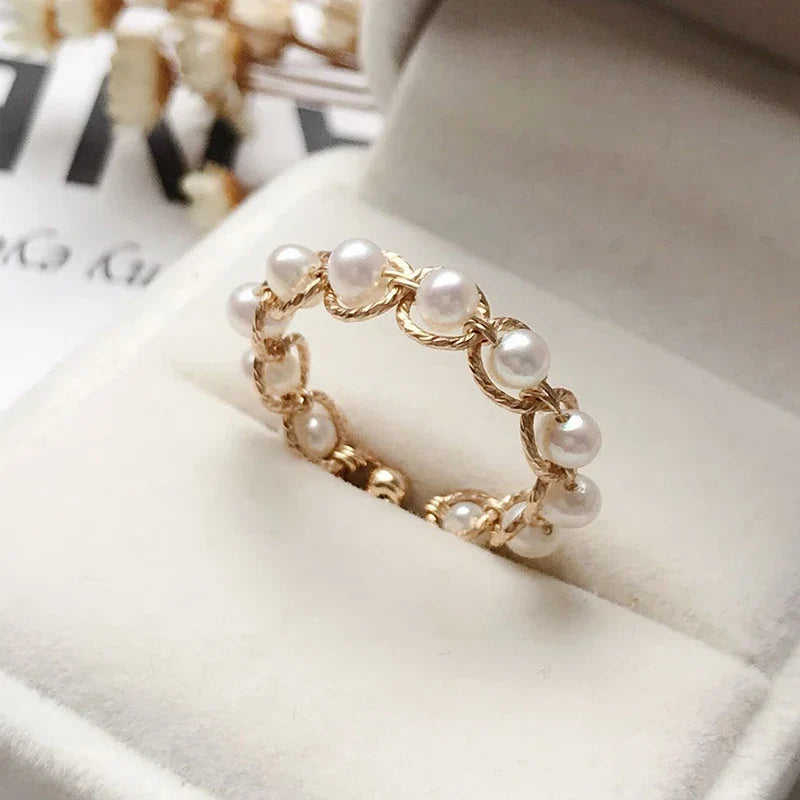 Bague avec Perles de Culture - vue 2