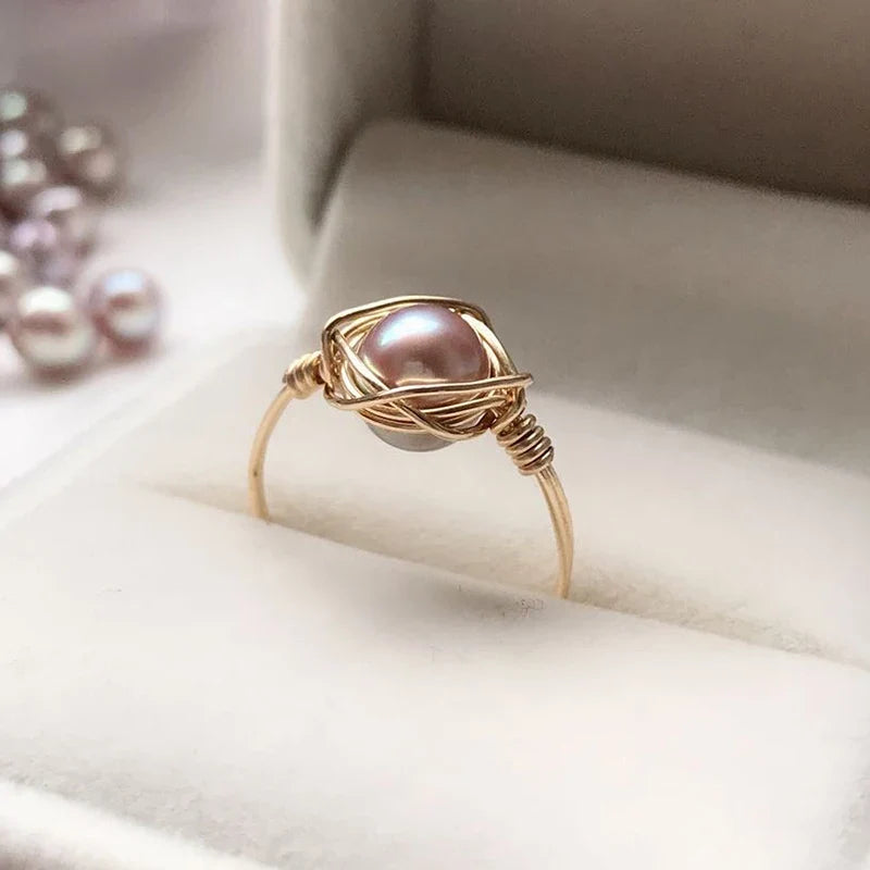 Bague Or et Perle de Culture - vue 4