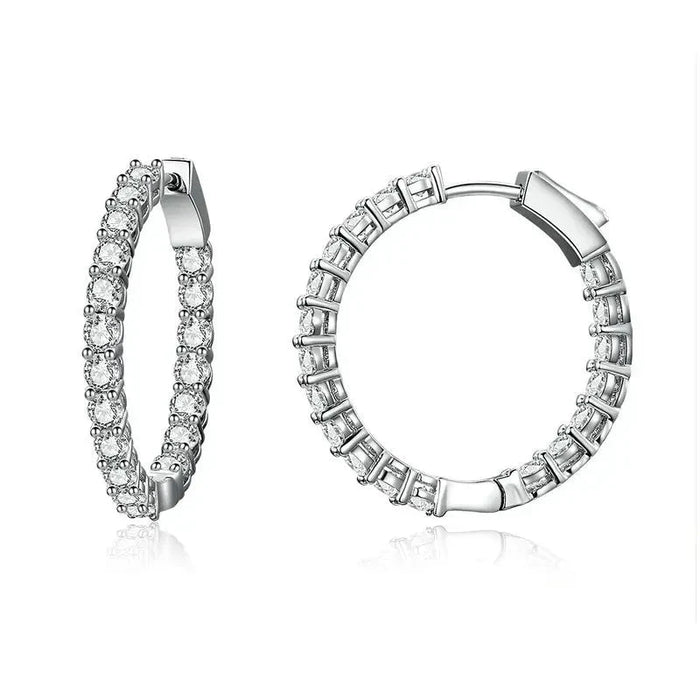 Boucle d’oreille Créole Argent - vue 1