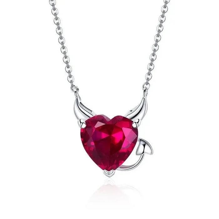 Pendentif Coeur Rouge - vue 1