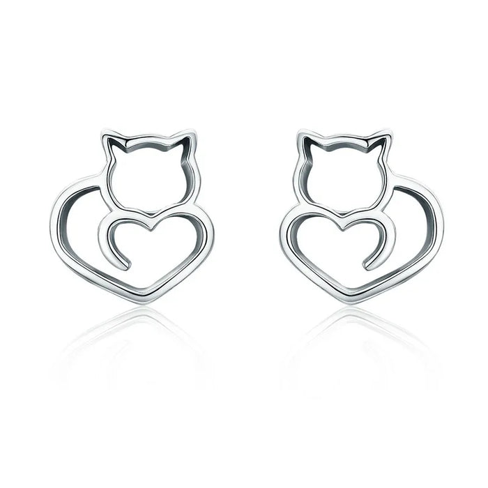 Boucle d’oreille Chat - vue 1
