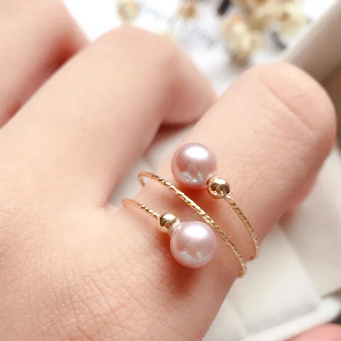 Bague Perle de Culture Or - vue 1