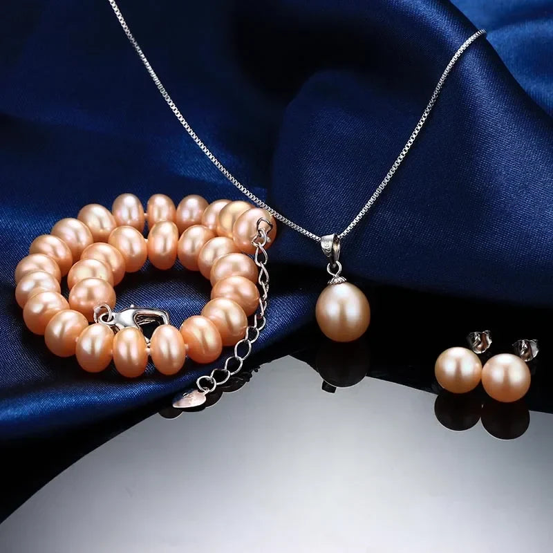 Parure Bijoux Perle Blanche - vue 4