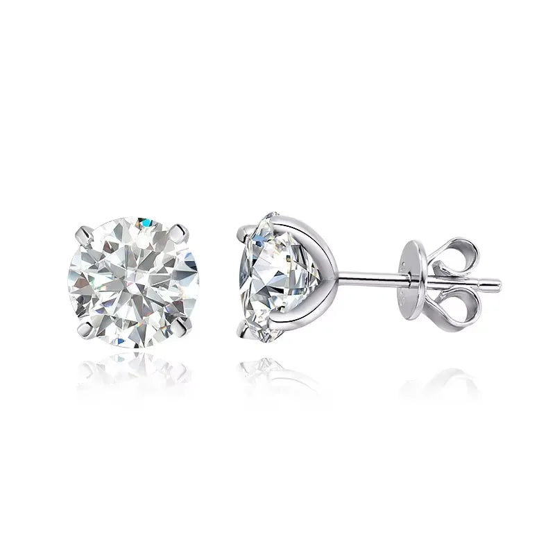 Boucle d’oreille Ronde Moissanite - vue 3