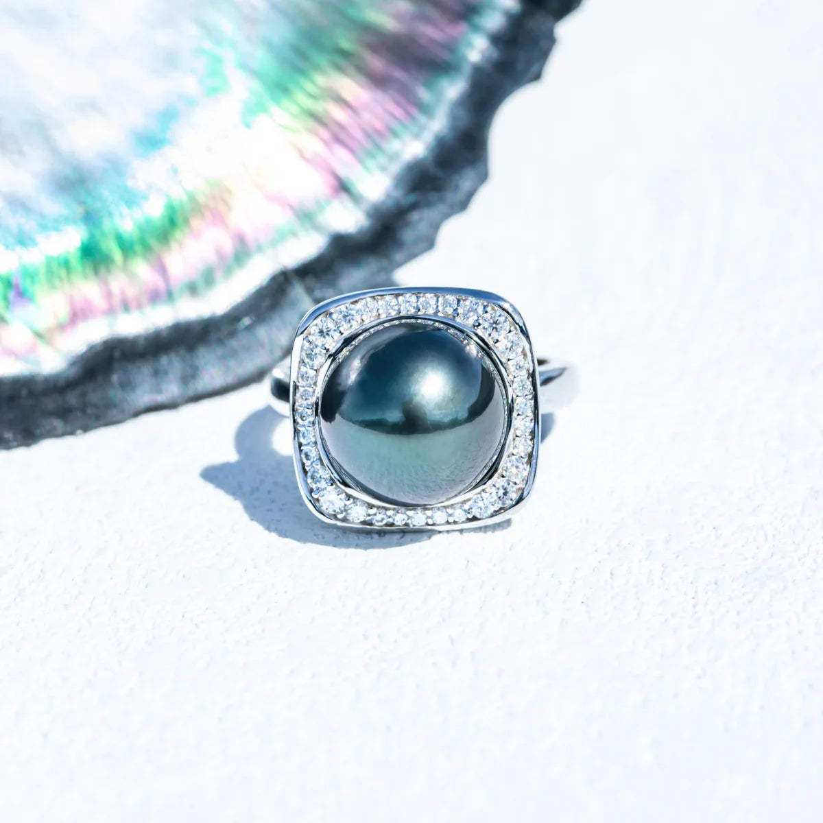 Bague en Perle de Tahiti - vue 2