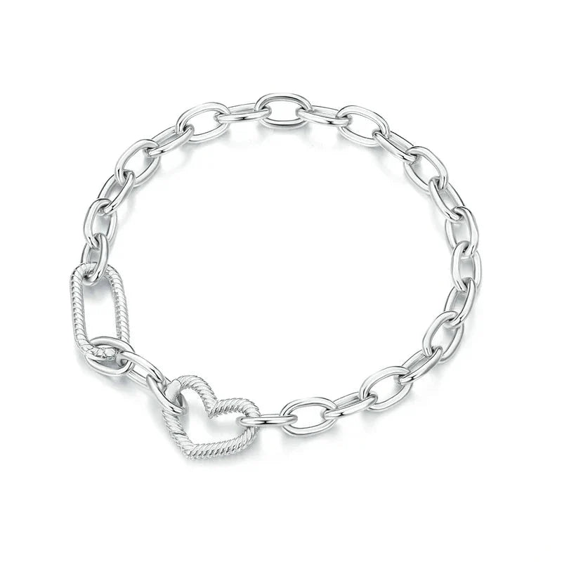 Bracelet Coeur Argent - vue 1