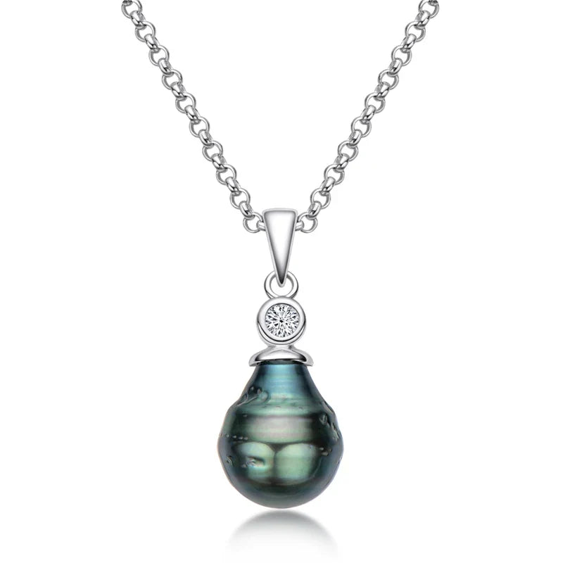 Pendentif Perle de Tahiti pas Cher - vue 1