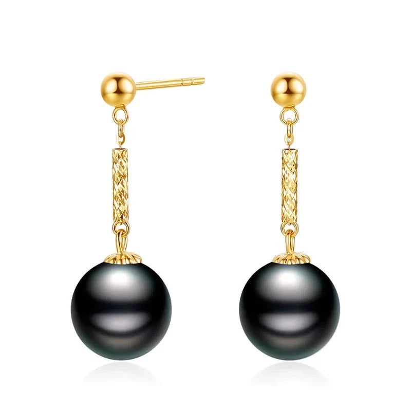 Boucle d’oreille Perle Noire - vue 1