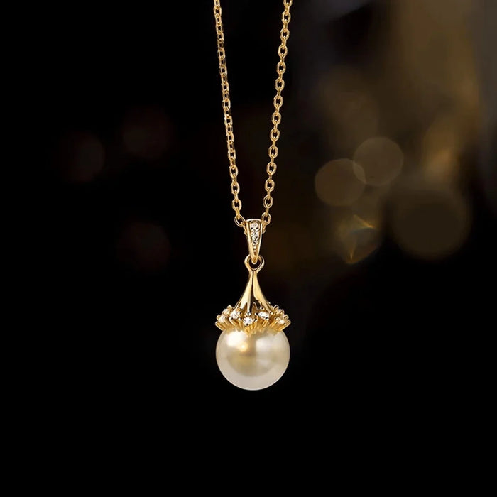 Perle de Culture Blanche Pendentif - vue 1