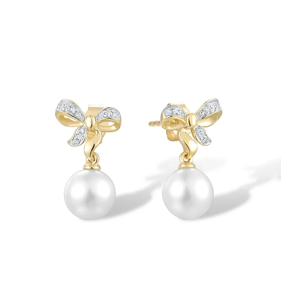 Boucles d'oreilles en Perle de Culture 9K - vue 1