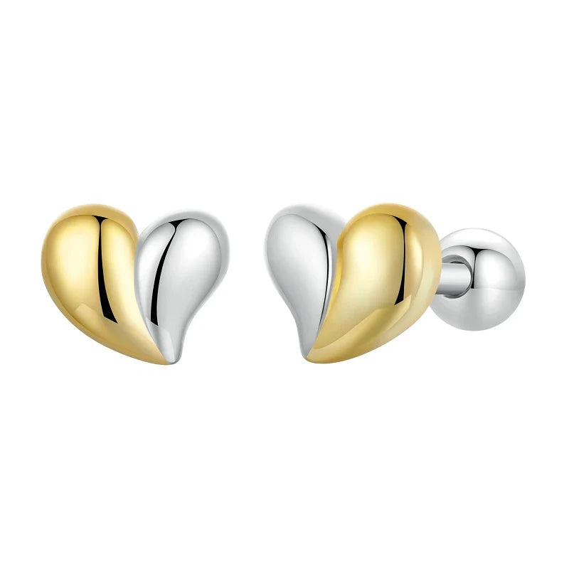 Boucle d’oreille Argent Coeur - vue 1