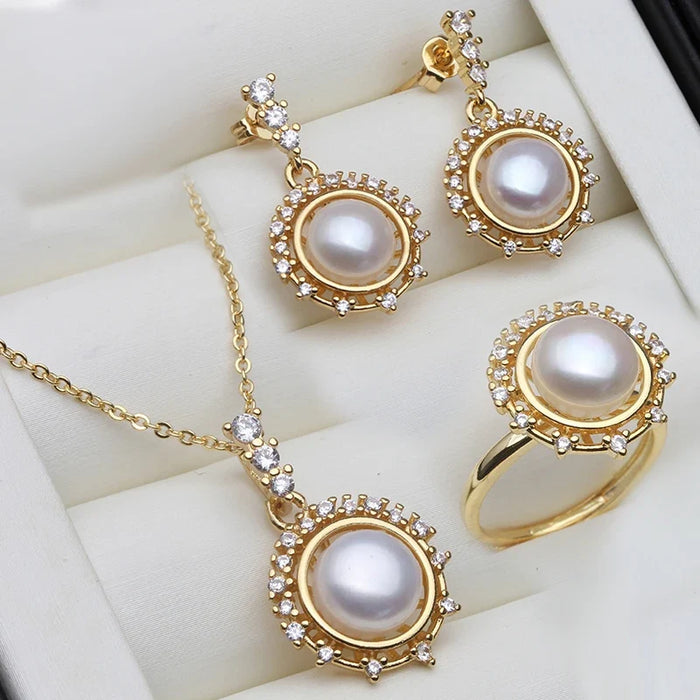 Parure Mariage Perle Blanche - vue 1