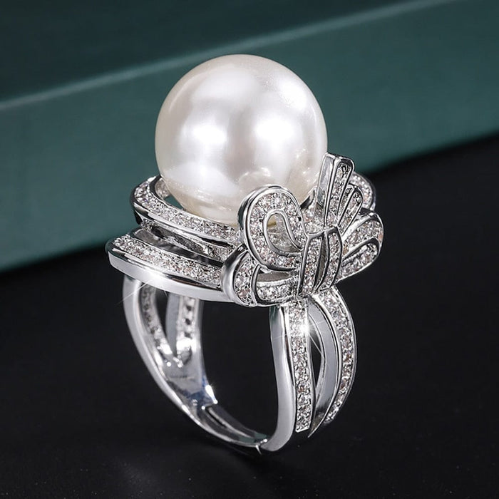 Bague Perle de Culture Clarisse - vue 1