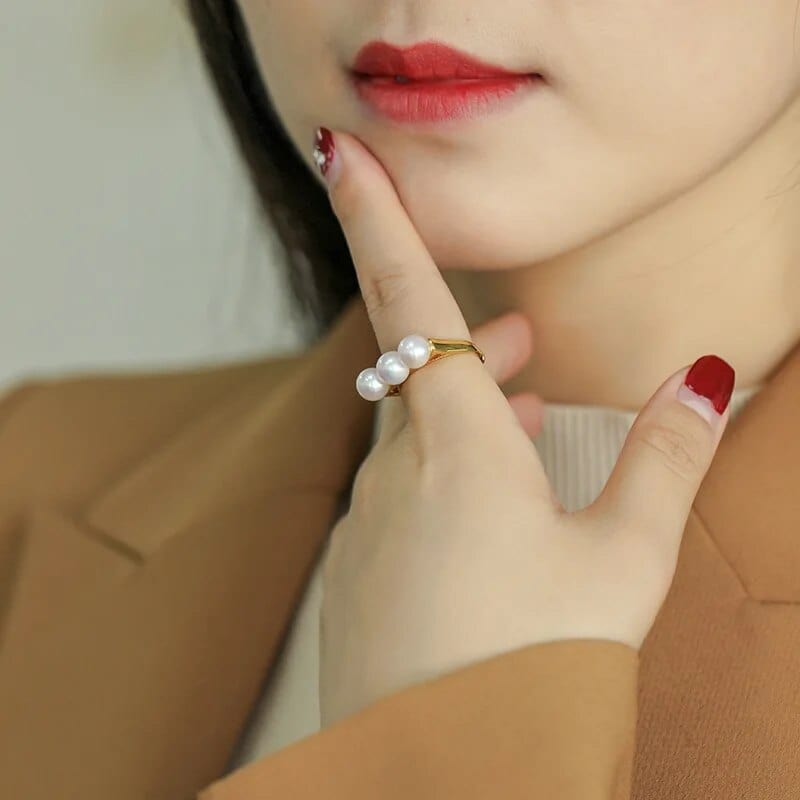 Bague Perle de Culture Delfina - vue 1
