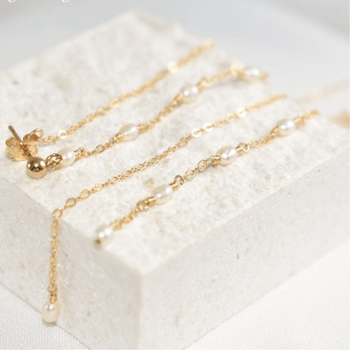 Boucle d'oreille Perle Pendante Nanami - vue 1