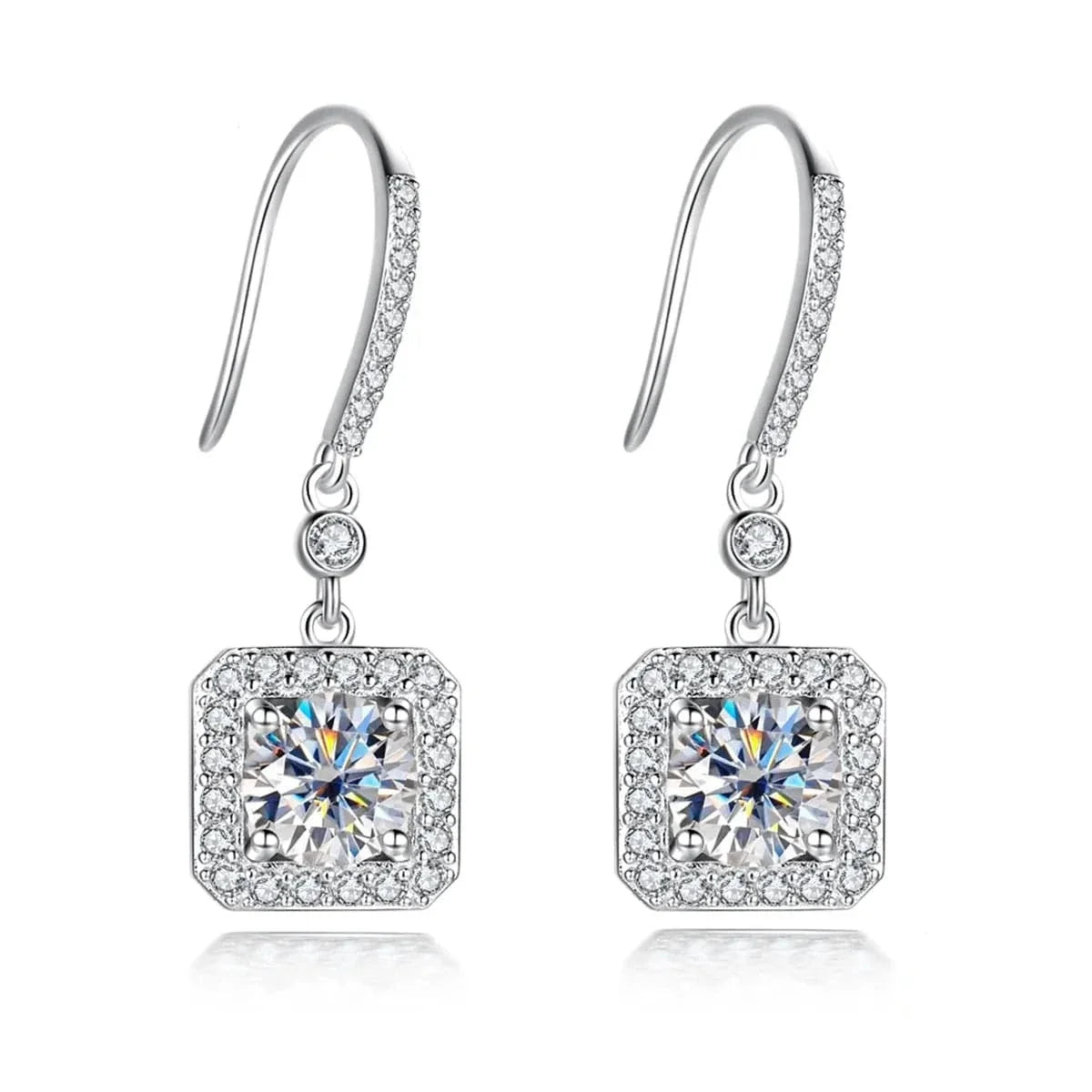 Boucle d’oreille Diamant Carre - vue 1
