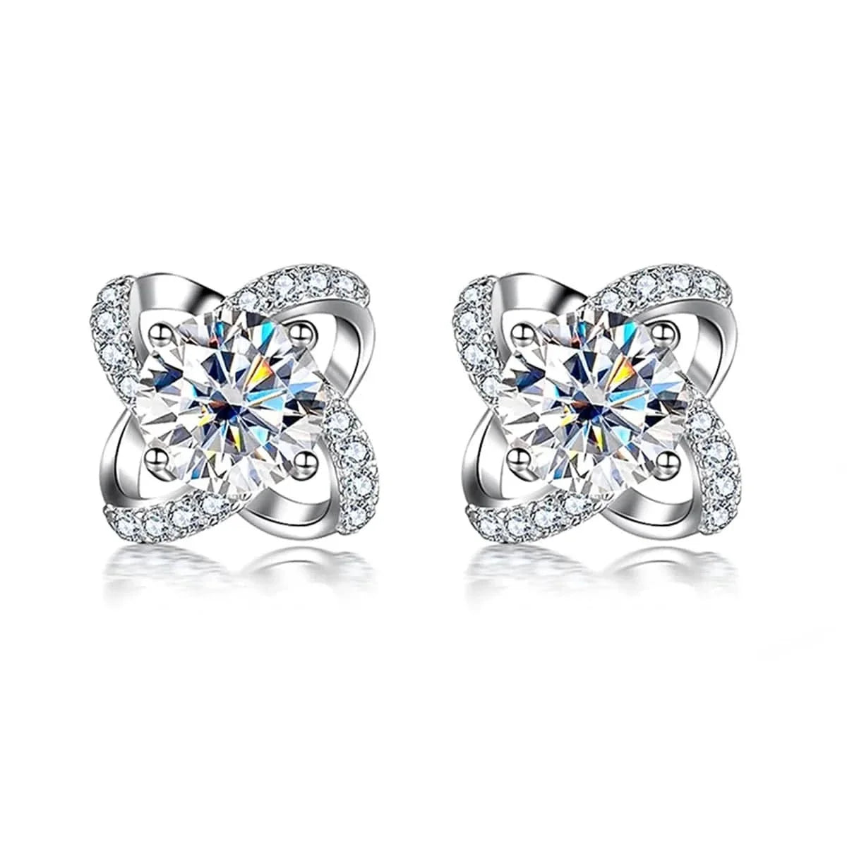 Boucle d’oreille Etoile Diamant - vue 1