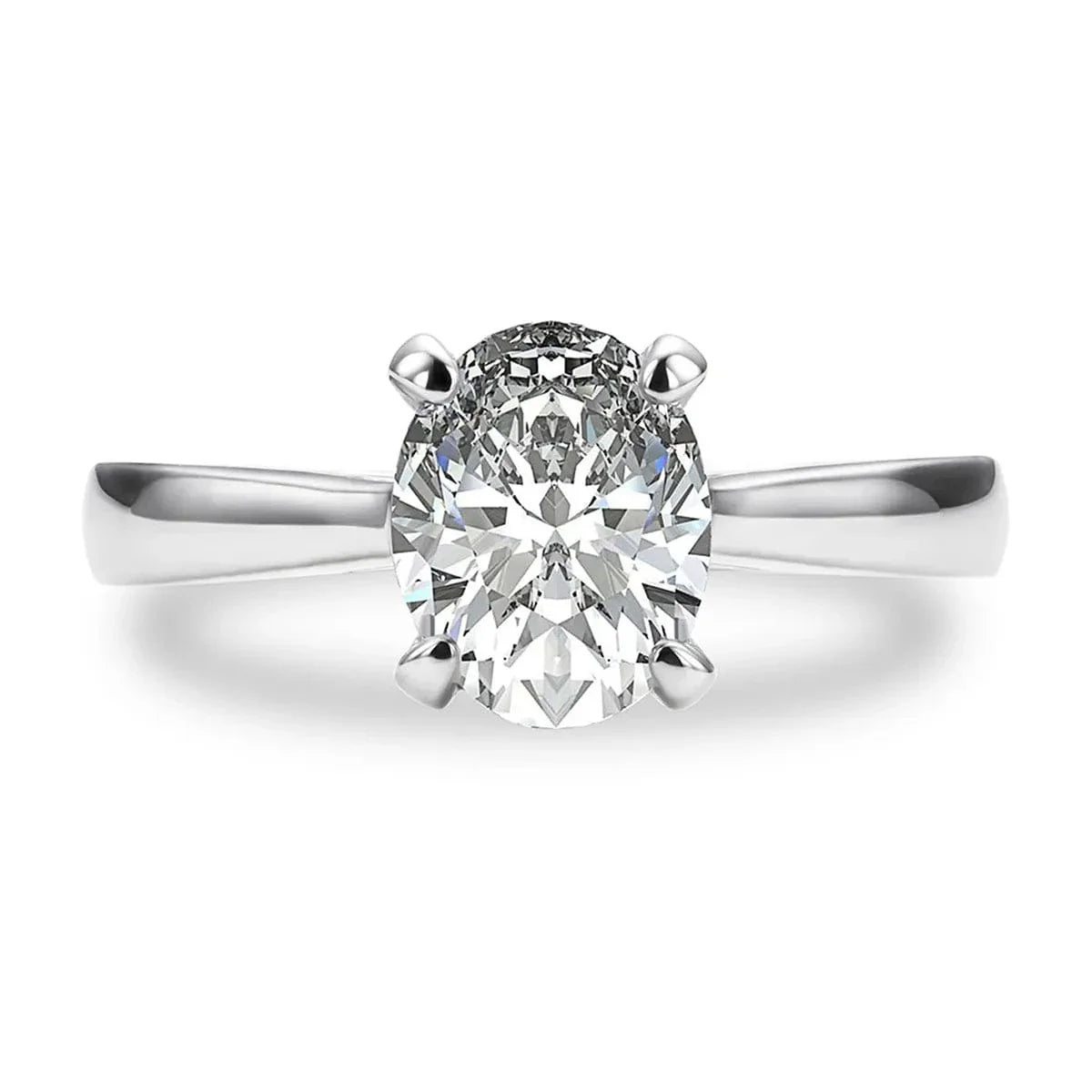 Bague de Fiançailles Solitaire - vue 1
