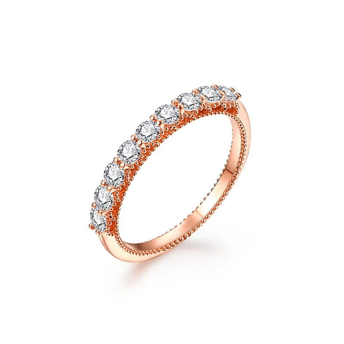 Bague de Fiançaille Or Rose - vue 1