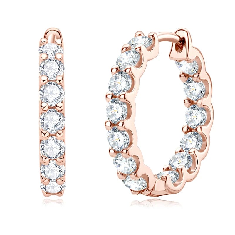 Boucle d’oreille Mini Creole Diamant - vue 1