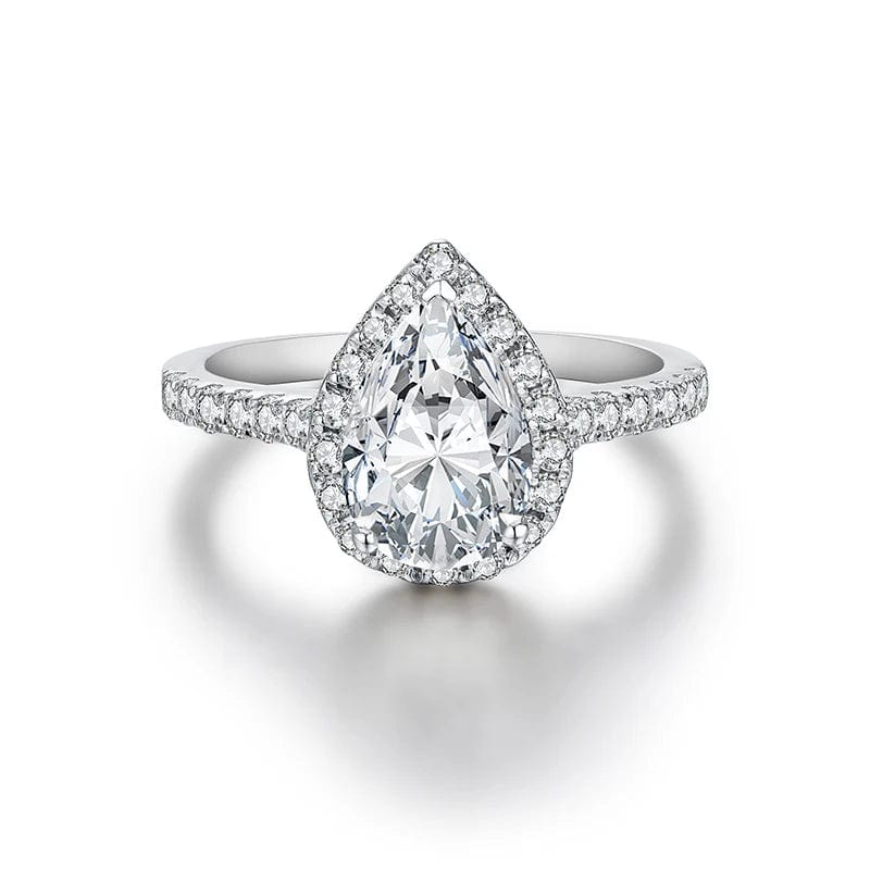 Bague de Fiançaille Or Blanc Diamant - vue 7