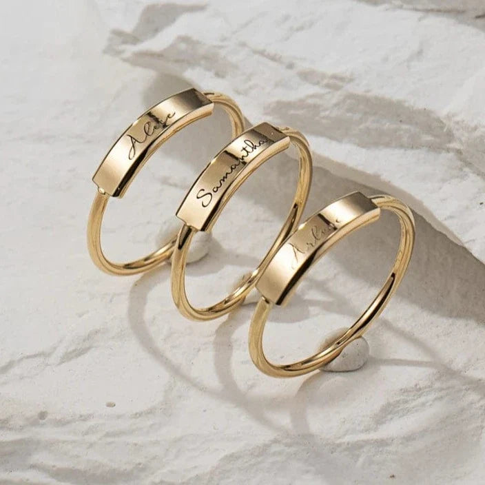 Bague Or Personnalisable - vue 1