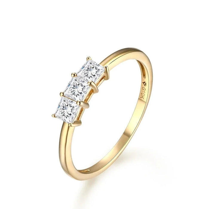 Bague de Fiançaille et Alliance - vue 1