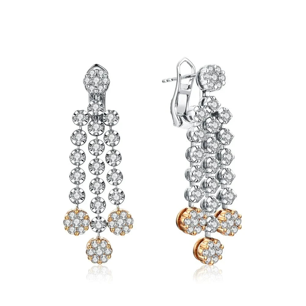 Boucle d’oreille Boule Diamant - vue 1