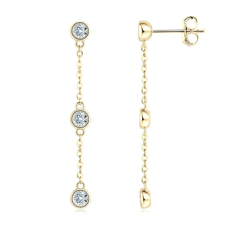 Boucle d’oreille Goutte Diamant - vue 7